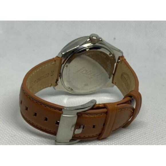 Fossil AM4632 Men's Brown Leather Analog Black Dial Quartz Genuine Watch Aa62 - Picture 9 of 9